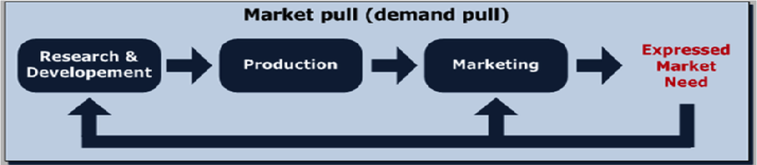 Pushes and Pulls : The Hi(story) of the Demand Pull